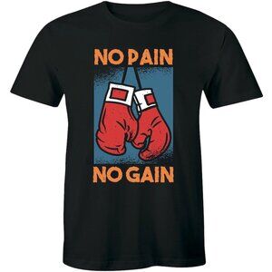 Beautiful Boxing Gloves T-Shirt, No Pain No Gain Motivational T-Shirt